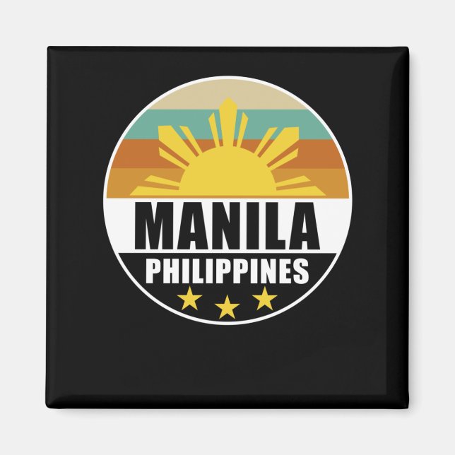 Imán Filipinas Manila Orgullosa Amo Pinoy (Frente)