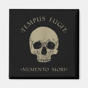 Imán Filosofía estética Tempus Fugit Memento Mori Skull