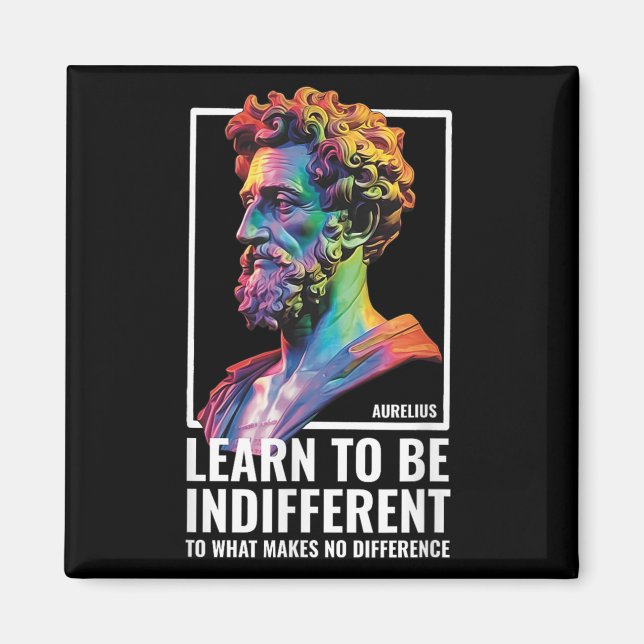 Imán Filósofo estoico Wisdom Marcus Aurelius Philosoph (Frente)