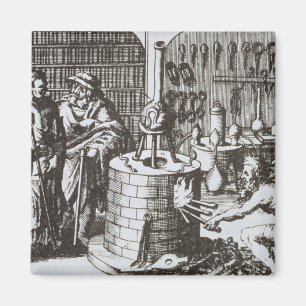 Imán Filósofos herméticos y un alquimista, de la 'mus