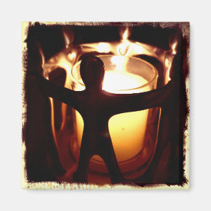 Imán Filtro de retro de velas de voz de círculo de amig