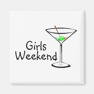 Imán Fin de semana Martini de los chicas