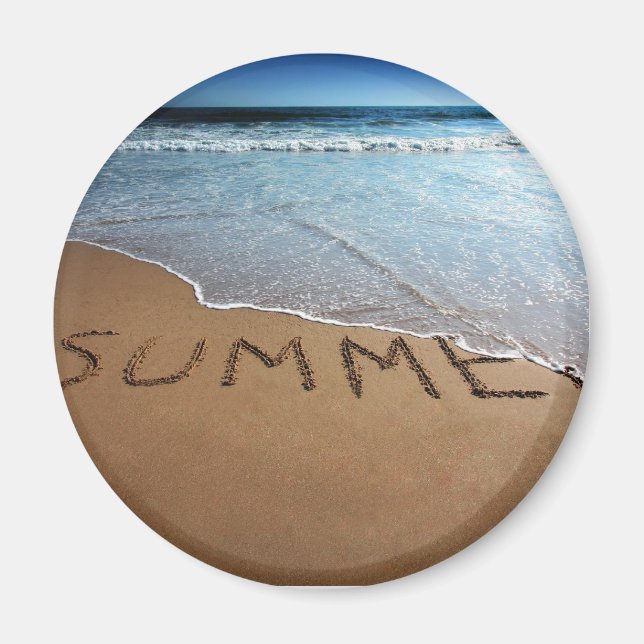 Imán Fin De Verano En La Costa De California (Frente)