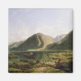 Imán Fin del lago Ginebra, 1835 (aceite sobre lienzo)