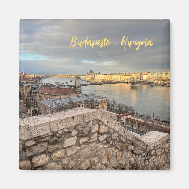 Imán Final de comercio em Budapeste - Hungría (Frente)