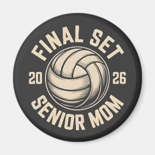 Imán Final Set Senior Mom 2026 Graduation Volleyball