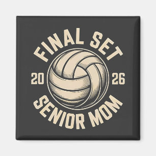Imán Final Set Senior Mom 2026 Graduation Volleyball