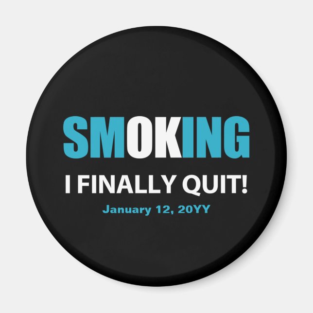 Imán Finalmente Dejé - Dejé de fumar recompensa (Frente)