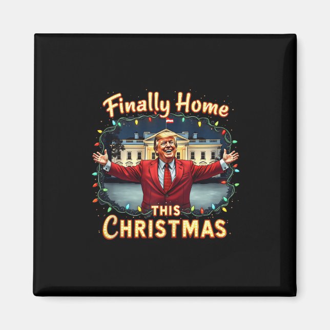 Imán Finalmente en casa este Navidad la celebración de  (Frente)