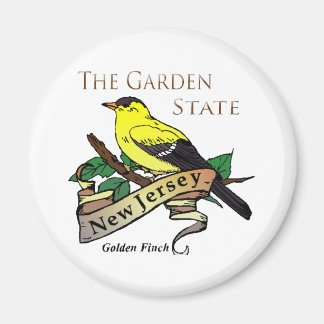 Imán Finca dorada del estado del jardín de Nueva Jersey