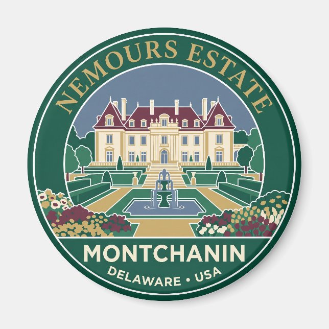 Imán Finca Nemours EE. UU. (Frente)