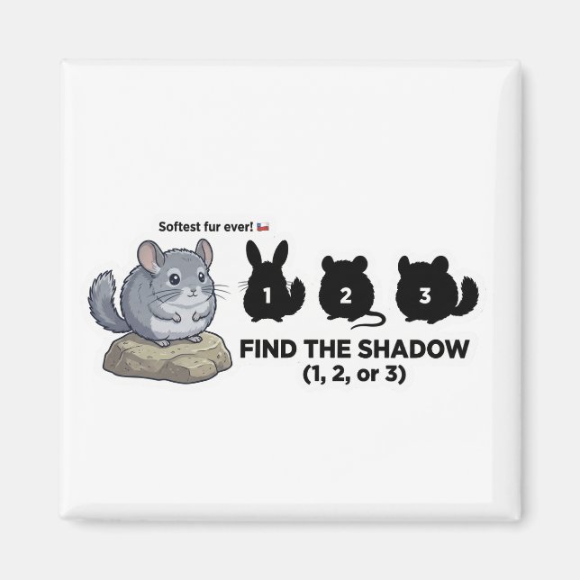 Imán Find the Shadow Chinchilla Animal World Quest for  (Frente)