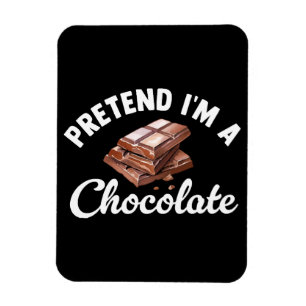 Imán Finge que soy una barra de chocolate