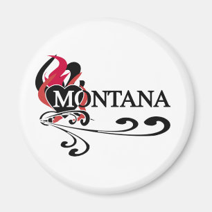 Imán Fire Heart Montana