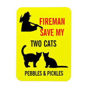 Imán Fireman salva mi seguridad de dos gatos