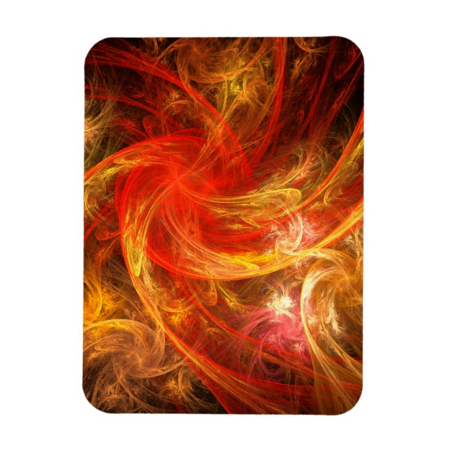 Imán Firestorm Abstract Art Premium Magnet (Vertical)