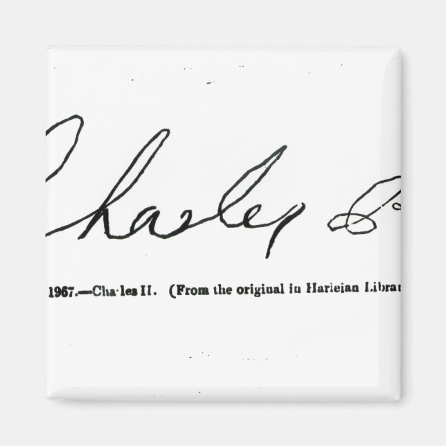 Imán Firma de Carlos II (Frente)