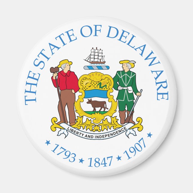 Imán Firma de Delaware (Frente)