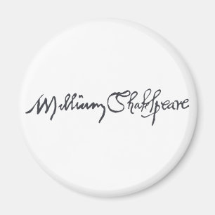 Imán Firma de William Shakespeare