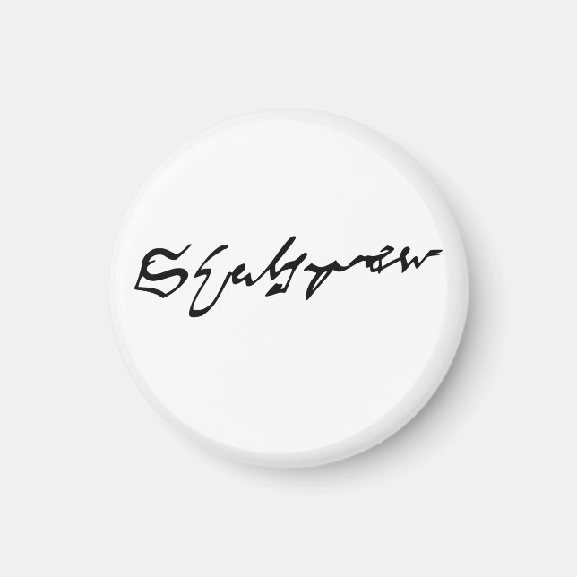 Imán firma William Shakespeare (Frente)