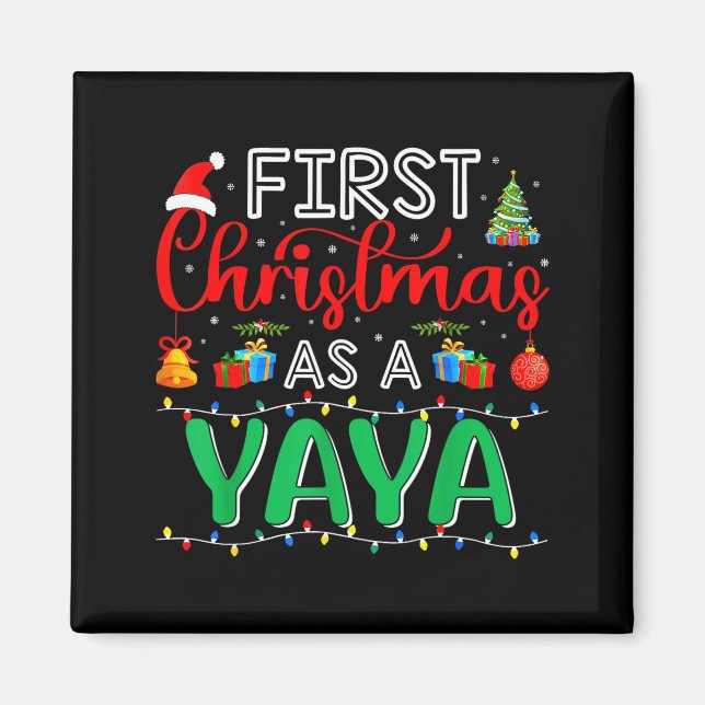 Imán First Christmas As Yaya Family Matching New Yaya  (Frente)