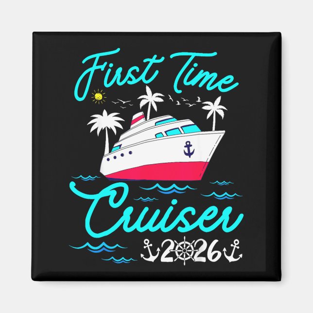 Imán First Time Cruiser 2026 1st Cruise Vacation Family (Frente)