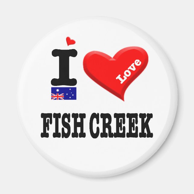 Imán FISH CREEK - Me encanta (Frente)