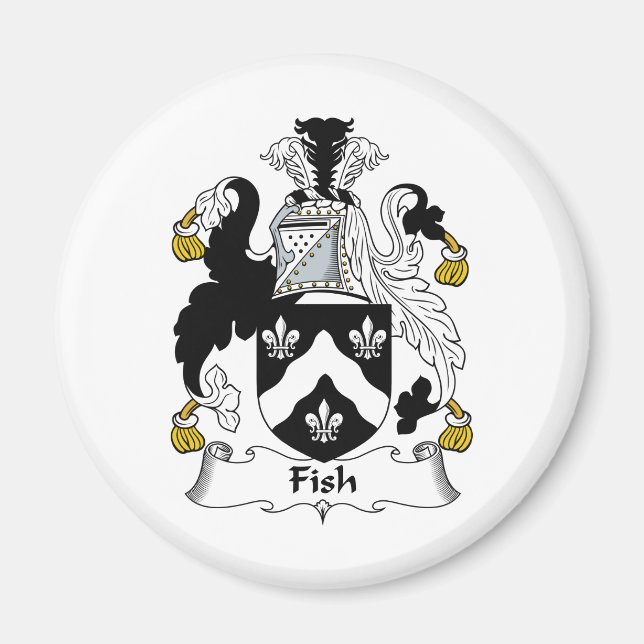 Imán Fish Family Crest (Frente)