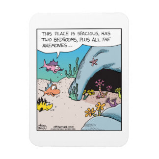 Imán Fish house hunting with all the anemones Magnet 