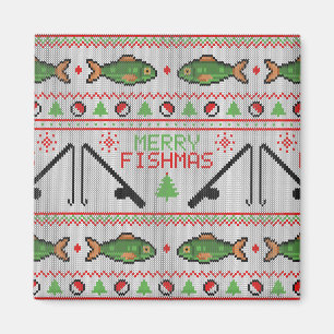 Imán Fish Ugly Navidad Sweater