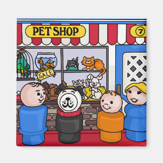 Imán Fisher Price Little People Mascota Shop Boy