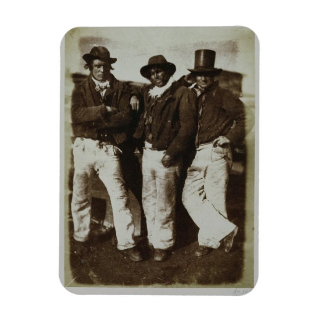 Imán Fishermen Ashore, c.1843-47 (papel salado impreso  (Vertical)