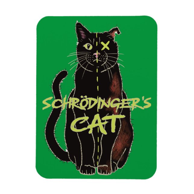 Imán Física divertida del gato de Schrodinger (Vertical)