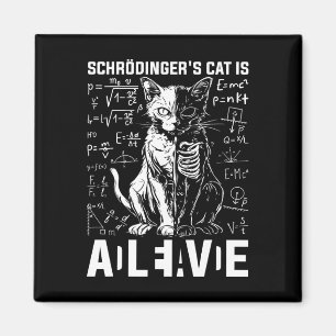 Imán Física viva y muerta del gato de Schrodinger