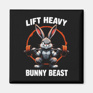 Imán Fitness Bunny Gym Titans Levantar la bestia coneji