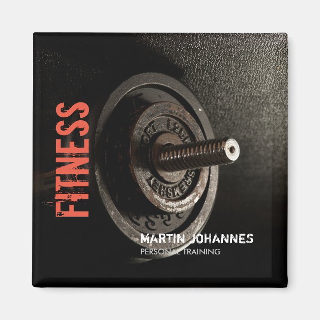 Imán Fitness Personal Trainer Bodybuilding Moderno Shar (Frente)