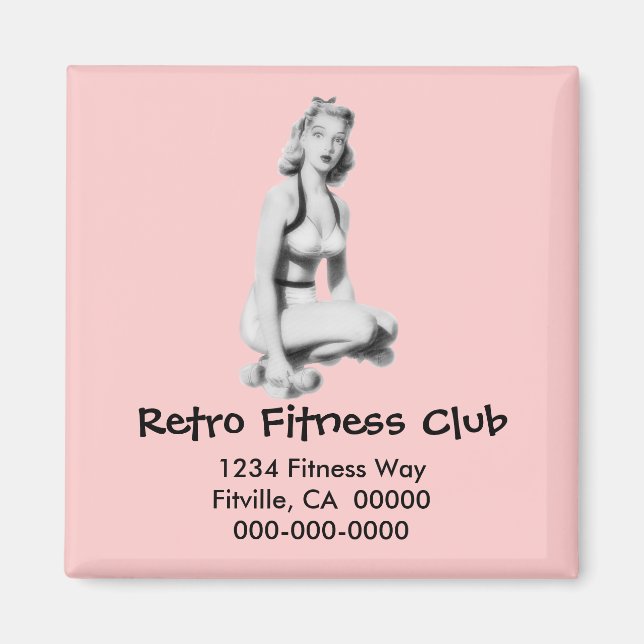 Imán Fitness retro (Frente)