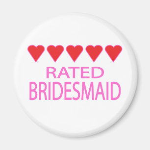 Imán Five Heart Bridesmaid