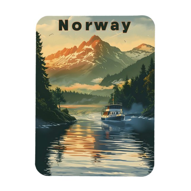 Imán Fjord de Noruega (Vertical)