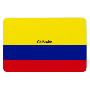 Imán Flag of Colombia, labeled