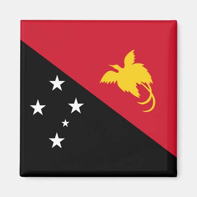 Imán Flag of Papua New Guinea (Frente)
