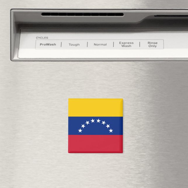Imán Flag of Venezuela fridge magnet (In situ (lavavajillas))
