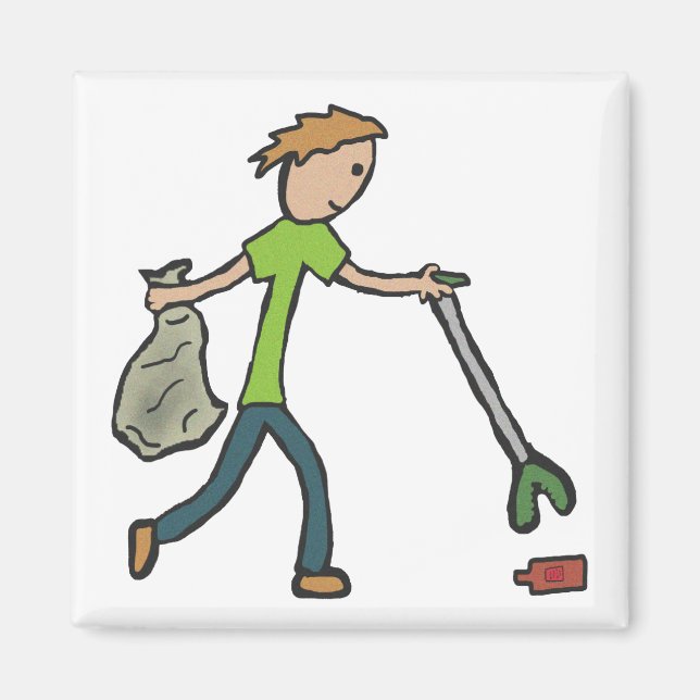 Imán Flagelación y recogida de basura (Frente)