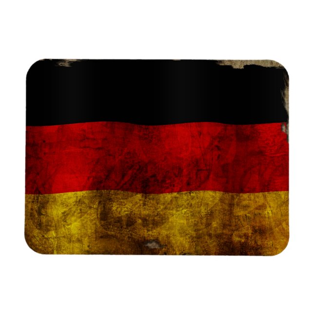 Imán Flagge Deutsch - Vintage... (Horizontal)