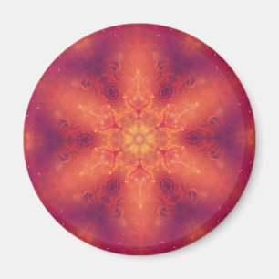 Imán Flamante Fiery Phoenix Quemando Copo de Nieve