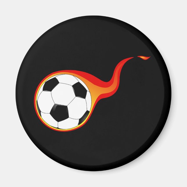 Imán Flamante pelota de fútbol (Frente)