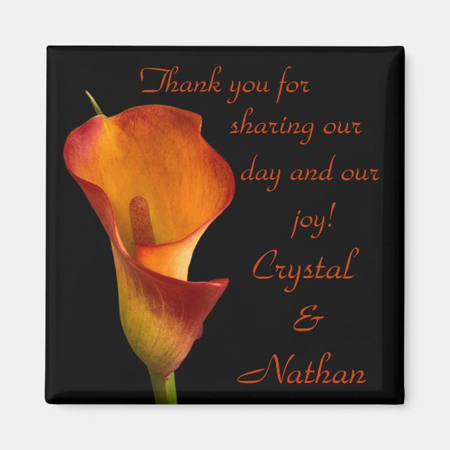 Imán Flame Calla Lily (Frente)