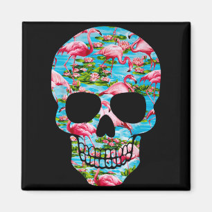 Imán Flamenco Cráneo Tropical Verano Tropical Aloha