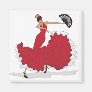 Imán Flamenco Dancer Magnet