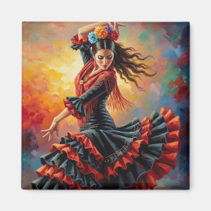 Imán Flamenco Dancer Sevilla España Viaje